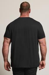 BadRhino Big & Tall Black Skull & Crossbones Graphic T-Shirt 4