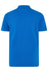 BadRhino Big & Tall Blue & Yellow Contrast Polo Shirt | BadRhino 7