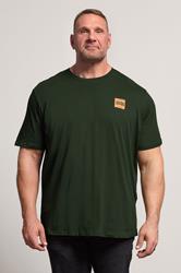 JACK & JONES Big & Tall Duffel Bag Green Logo T-Shirt | BadRhino 1