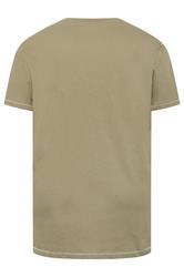 D555 Big & Tall Stone Brown Rambo Print T-Shirt | BadRhino 4