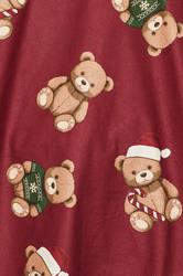 BadRhino Big & Tall Red Teddy Bear Pyjama Set | BadRhino 4