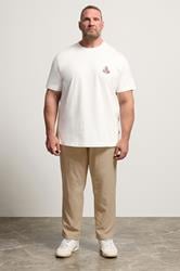 JACK & JONES Big & Tall Crockery Brown Relaxed Trouser | BadRhino 1
