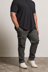 BadRhino Big & Tall Slate Grey Stretch Cargo Trousers | BadRhino 1