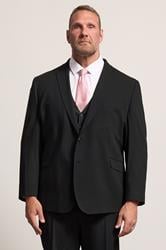 D555 Big & Tall Black Suit Jacket | BadRhino 3