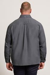BadRhino Big & Tall Grey Long Sleeve Slub Shirt | BadRhino 4