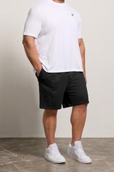 LYLE & SCOTT Big & Tall Black Jogger Shorts | BadRhino 3