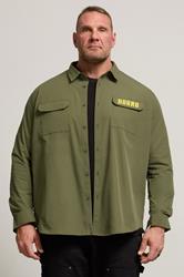 BadRhino Big & Tall Khaki Green Military Ripstop Shirt | BadRhino 1