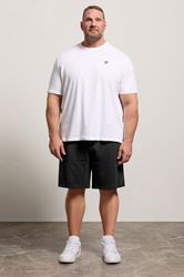 LYLE & SCOTT Big & Tall Black Jogger Shorts | BadRhino 1