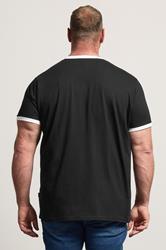 BadRhino Big & Tall Black Ringer T-Shirt | BadRhino 2