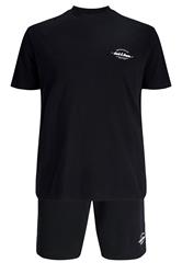 JACK & JONES Big & Tall Black T-Shirt & Shorts Set