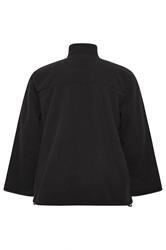 D555 Big & Tall Black Zip Through Fleece Jacket | BadRhino 2