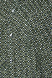 KAM Big & Tall Forest Green Geometric Shirt | BadRhino 3