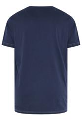 KAM Big & Tall Navy Blue Lake Yellowstone Graphic T-Shirt | BadRhino 2