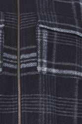 BadRhino Big & Tall Blue Check Print Zip Through Overshirt | BadRhino 7