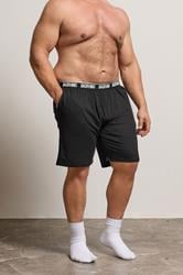 BadRhino Big & Tall Black Lounge Shorts | BadRhino 1