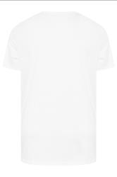 JACK & JONES Big & Tall White Basic T-Shirt | BadRhino 4
