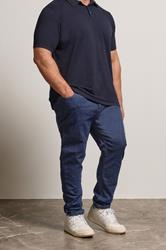 BadRhino Big & Tall Indigo Blue Tapered Fit Stretch Jeans | BadRhino 2