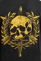 BadRhino Big & Tall Black Skull Emblem Graphic T-Shirt | BadRhino 5