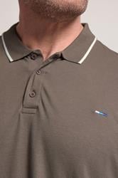 BadRhino Big & Tall 3 PACK Blue/Green/Brown Tipped Polo Shirt | BadRhino 6