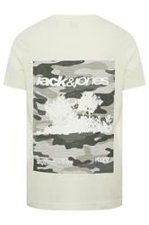 JACK & JONES Big & Tall 2 Pack Navy Blue & Off-White Graphic | BadRhino 7