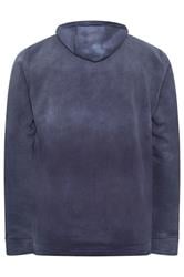 BadRhino Big & Tall Navy Blue Sun Bleached Hoodie | BadRhino 7