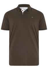 BadRhino Big & Tall Brown Short Sleeve Polo Shirt