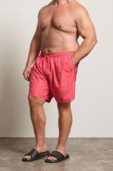 BadRhino Big & Tall Pink Swim Shorts | BadRhino 1