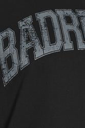 BadRhino Big & Tall Black Extra Long Distressed Graphic T-Shirt | BadRhino 3