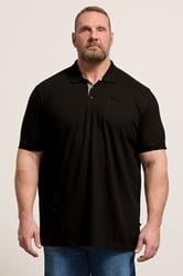 D555 Black Basic Polo Shirt | BadRhino 3