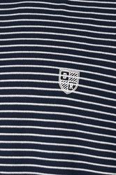 BadRhino Big & Tall Navy Blue Stripe Pique T-Shirt | BadRhino 9
