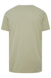 JACK & JONES Big & Tall Seagrass Green Graphic T-Shirt | BadRhino 4