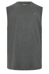 BadRhino Big & Tall 5 Pack Charcoal/Green/White/Navy/Black Extra Long Plain Vest Top | BadRhino 8