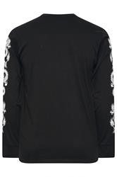 BadRhino Big & Tall Black Long Sleeve Dragon Graphic T-shirt | BadRhino 2