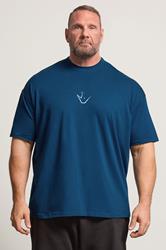 IronRhino Big & Tall Navy Blue Powerhouse T-Shirt | BadRhino 1