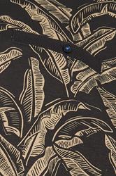 D555 Big & Tall Black Jacquard Print Polo Shirt | BadRhino 5