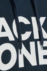 JACK & JONES Navy Blue Corp Logo Hoodie | BadRhino 2