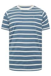BadRhino Big & Tall Blue Extra Long Stripe T-Shirt | BadRhino 5