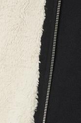 BadRhino Big & Tall Black Knitted Borg Zip Up | BadRhino 8