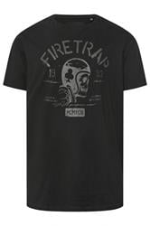 FIRETRAP Big & Tall Black Forged Iron Print T-Shirt | BadRhino 1