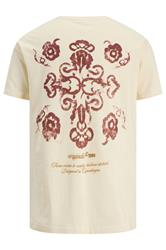 JACK & JONES Big & Tall Antique White Back Graphic Tee | BadRhino 5