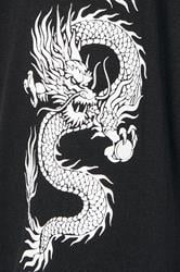 BadRhino Big & Tall Black Long Sleeve Dragon Graphic T-shirt | BadRhino 3