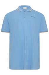 Ben Sherman Big & Tall Turquoise Blue Signature Pique Polo Shirt