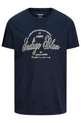 JACK & JONES Big & Tall Navy Blazer Blue Graphic T-Shirt