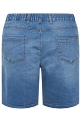Kam Big & Tall Blue Elasticated Stretch Shorts | BadRhino 4
