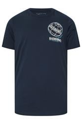 BadRhino Big & Tall 3 PACK Black & Navy Blue Worldwide Graphic T-Shirts | BadRhino 9