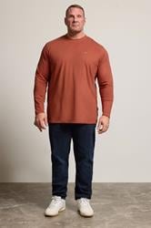 BadRhino Big & Tall Clay Orange Core Long Sleeve T-Shirt | BadRhino 2