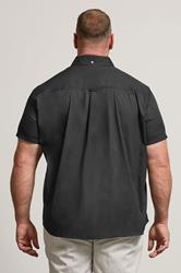 BadRhino Black Cotton Poplin Short Sleeve Shirt | BadRhino 3