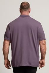 BadRhino Big & Tall 3 PACK Green & Plum Purple Polo Shirts | BadRhino 4