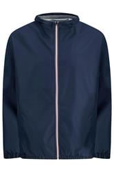 JACK & JONES Big & Tall Navy Blue Lightweight Jacket | BadRhino 1