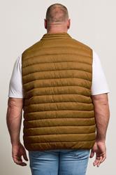 BadRhino Big & Tall Brown Puffer Gilet | BadRhino 3